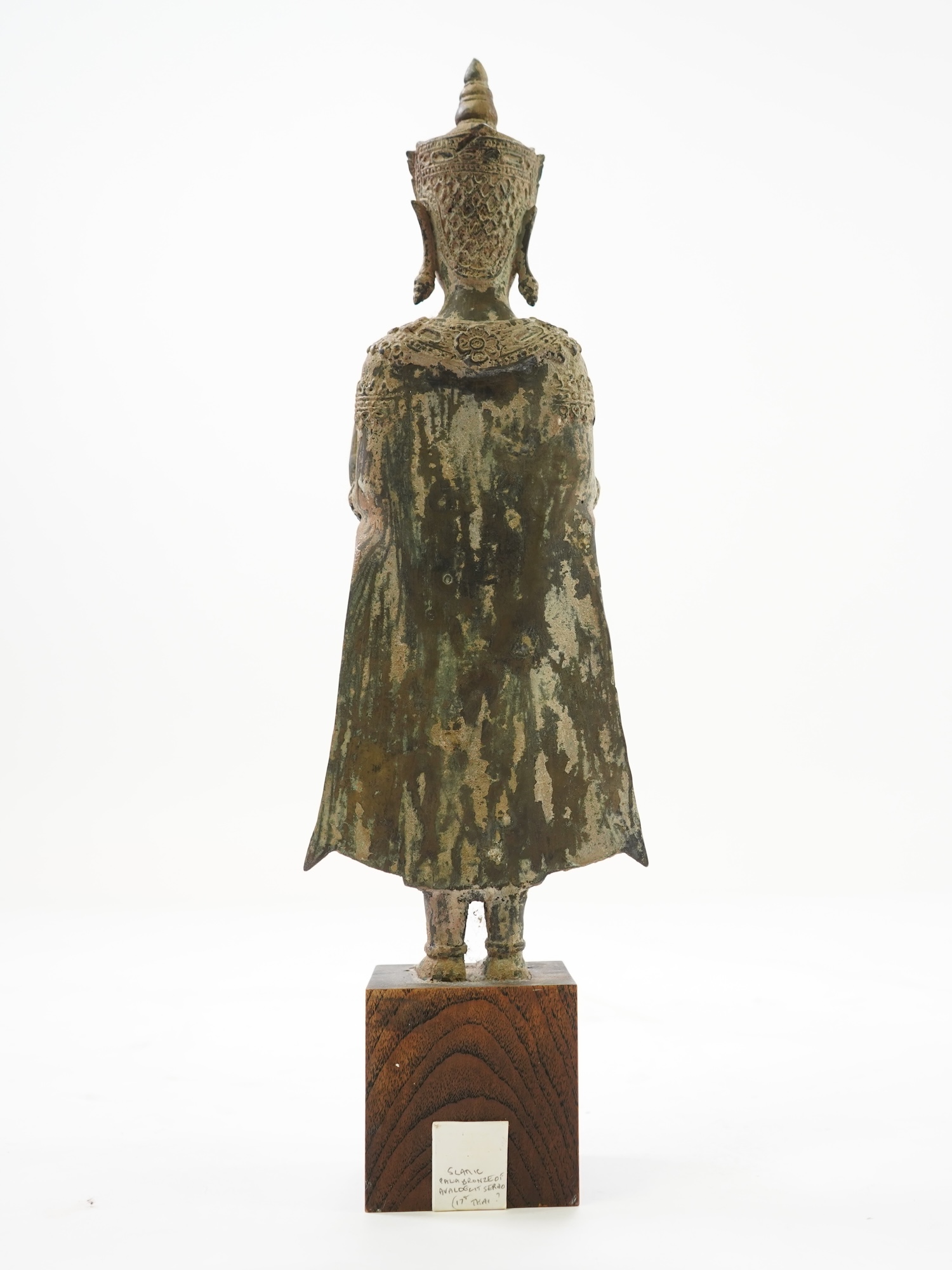 A Thai bronze figure of standing Buddha, 19th century